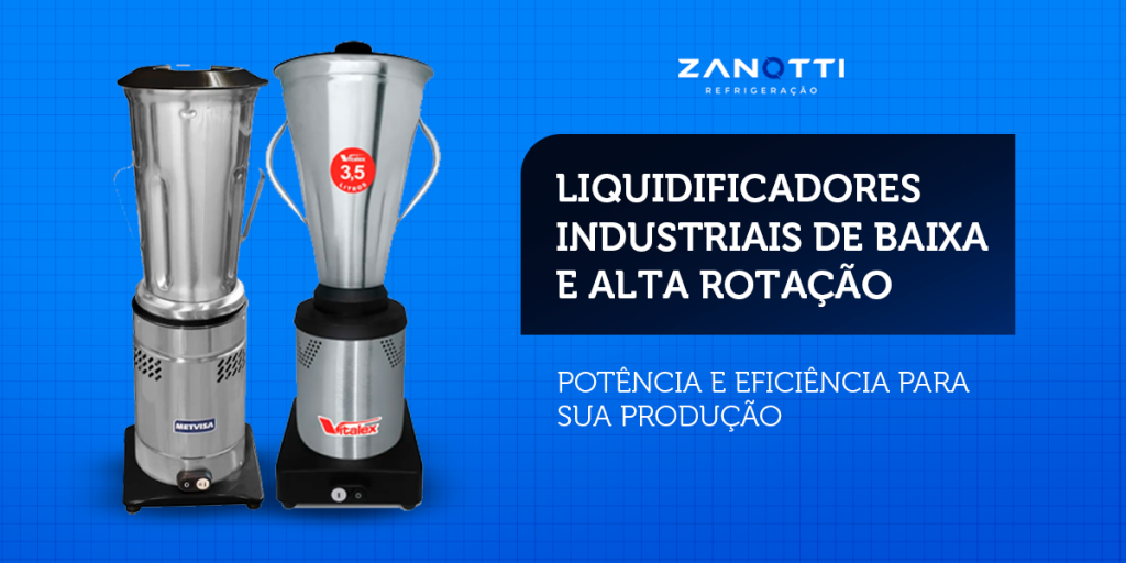 Liquidificadores Industriais de Baixa e Alta Rotação: Potência e Eficiência para sua Produção
